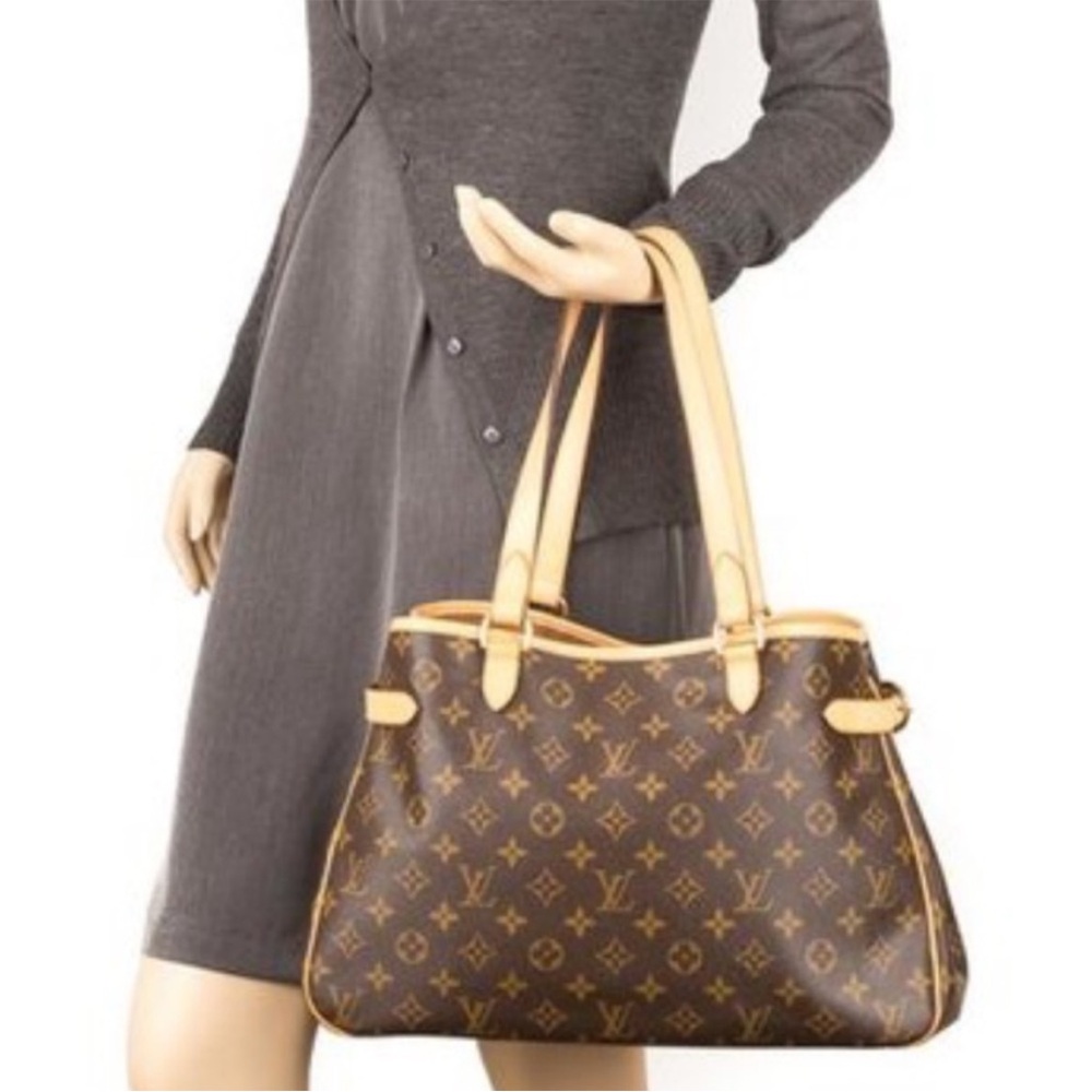 Louis Vuitton Brown Monogram Tote Bag- batignolles horizontal